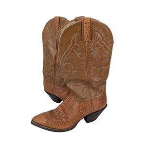 Vtg Hondo Boots Cowboy Western Boots Leather Rodeo Ranch Pointed Toe Men Size 8D